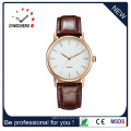 Men′s Classic Business Watch with Brown Leather Strap